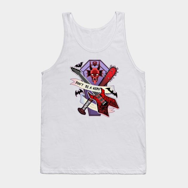 Don't be a hero Steddie Tank Top by swinku